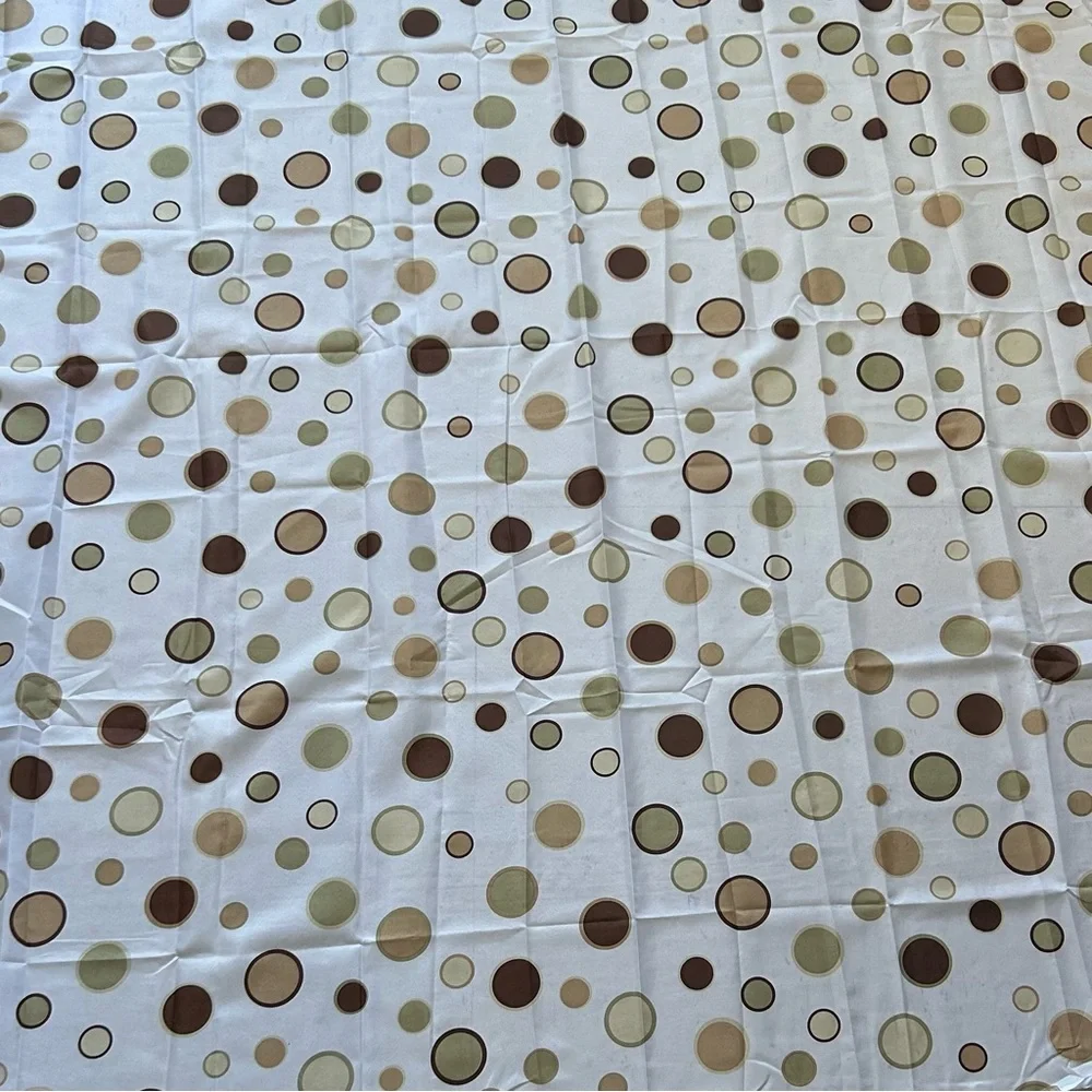 Polka Dot Beige & Brown Shower Curtain - Home Bath #0225269